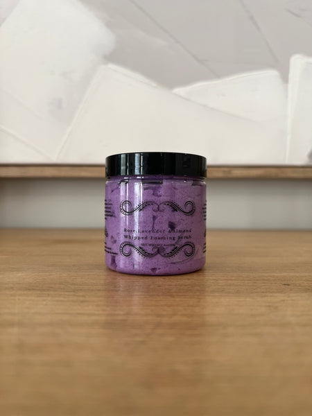Rose, Lavender & Almond Whipped Foaming Scrub